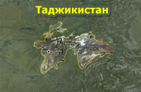 Таджикистан карта